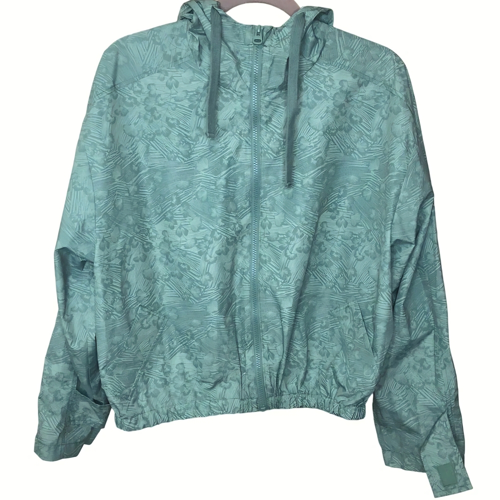 Body & Sol Waterproof  Bomber Rain Jacket with Elastic Cuffs and Hem Women's XL